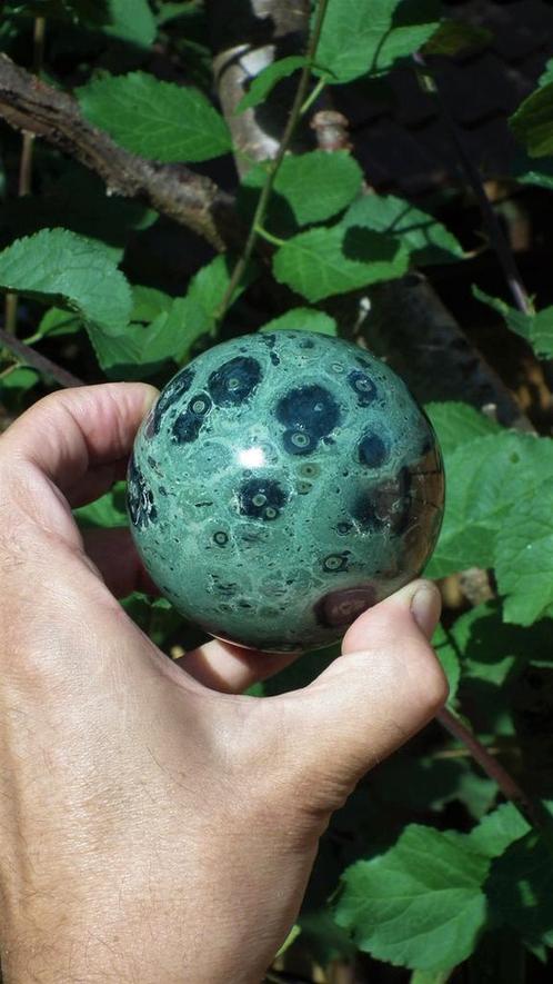 78mm Kambaba Jasper bol -&gt; nu 44.95 Inc Verzending, Verzamelen, Mineralen en Fossielen, Mineraal, Verzenden
