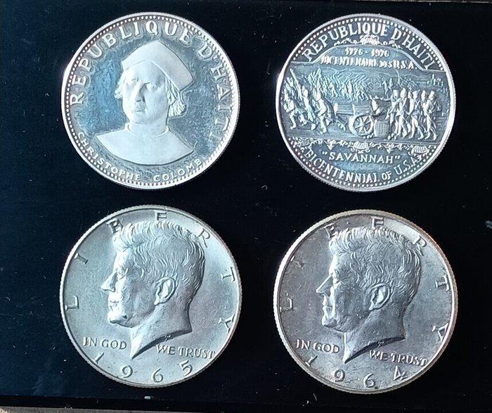 Haïti, Verenigde Staten. kennedy- Cristoforo Colombo. 25, Postzegels en Munten, Munten | Europa | Niet-Euromunten