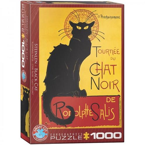 Chat Noir Puzzel (1000 stukjes) | Eurographics - Puzzels, Hobby en Vrije tijd, Denksport en Puzzels, Nieuw, Verzenden