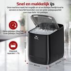 CuisineKing IJsblokjesmachine HS21 1.75L - 25KG/24H - 9, Huis en Inrichting, Keuken | Keukenbenodigdheden, Ophalen of Verzenden
