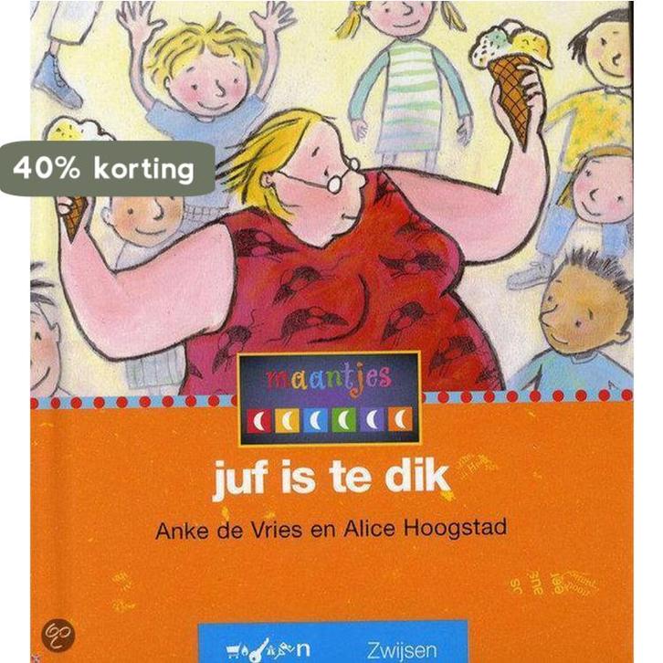 Juf is te dik / Maantjes Serie 6 / 6 9789027676276, Boeken, Kinderboeken | Jeugd | onder 10 jaar, Gelezen, Verzenden