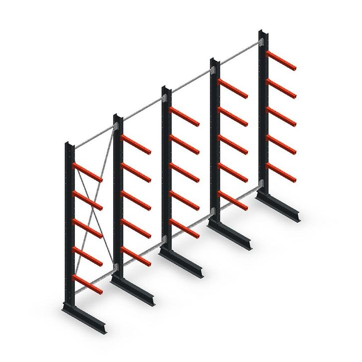 Aanbieding: Voordeelrij medium draagarmstelling enkelzijdig, Zakelijke goederen, Kantoor en Winkelinrichting | Magazijn, Stelling en Opslag