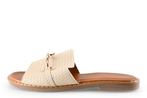 DSTRCT Slippers in maat 40 Beige | 10% extra korting, Kleding | Dames, Schoenen, Beige, Zo goed als nieuw, Slippers, Verzenden