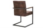 Moderne sledefauteuil BIG ASTON vintage bruin geborsteld, Huis en Inrichting, Stoelen, Ophalen of Verzenden, Nieuw