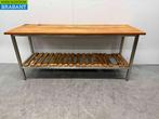 RVS Werktafel Tafel 200 x 70 x 87,5 cm Horeca, Ophalen of Verzenden, Gebruikt