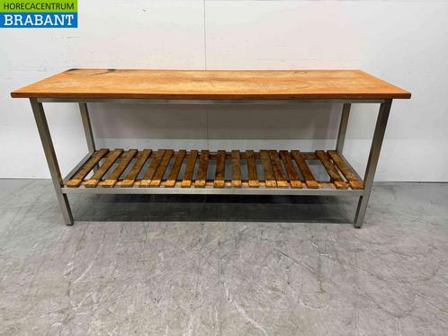 RVS Werktafel Tafel 200 x 70 x 87,5 cm Horeca, Zakelijke goederen, Horeca | Keukenapparatuur, Gebruikt, Ophalen of Verzenden