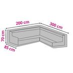 Loungesethoes L-vorm (215 x 85 x 70 cm, Polyester), Verzenden, Nieuw