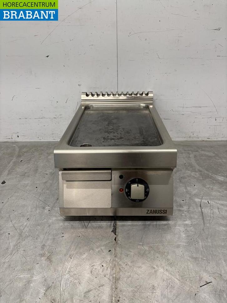 RVS Zanussi Bakplaat Grillplaat 40 cm 400V Horeca, Zakelijke goederen, Horeca | Keukenapparatuur, Gebruikt, Ophalen of Verzenden