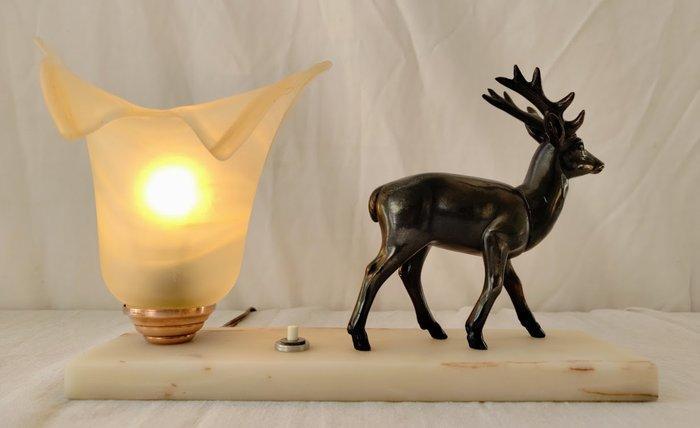 Lamp - Lampe suggestieve art déco - Pâte de verre - Regule, Antiek en Kunst, Curiosa en Brocante