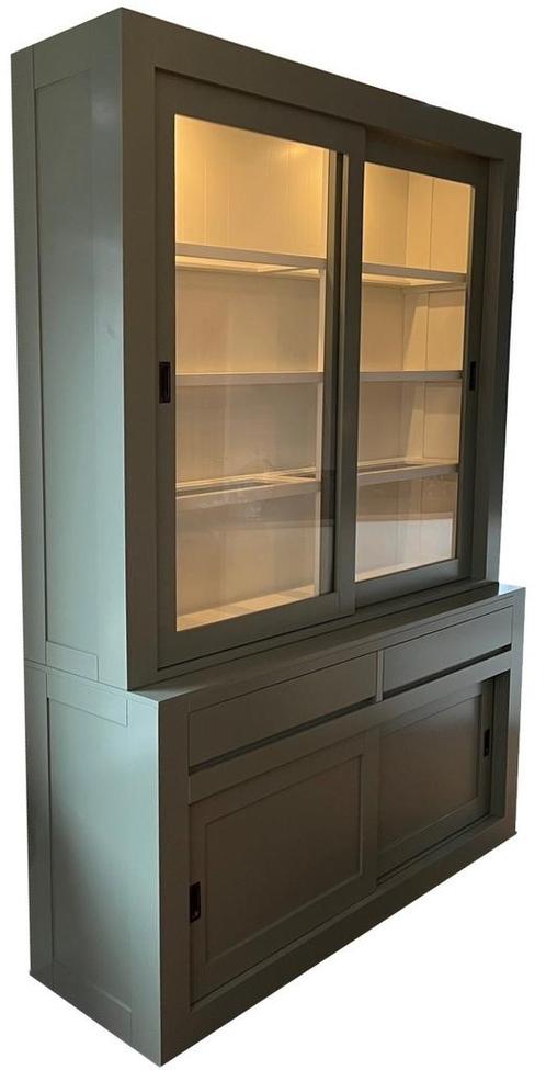 Buffetkast  Engels groen design 180 x 240cm led verlichting, Huis en Inrichting, Kasten | Buffetkasten, Ophalen of Verzenden