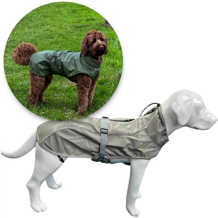 Honden Regenjas Raindog Grey (Hondenkleding), Dieren en Toebehoren, Hondenkleding, Hondenregenjas, Nieuw, Ophalen of Verzenden
