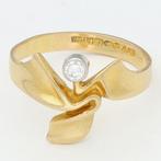 Ring - 18 karaat Geel goud, Witgoud Diamant (Natuurlijk) -, Nieuw