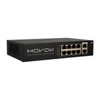 10-Port Gigabit Switch met 8 PoE+ ports, Verzenden, Nieuw