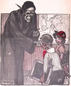 Spotprent over de slag aan de Somme. (lijst optie, Lithos), Antiek en Kunst, Verzenden