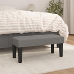 vidaXL Bankje 70x30x30 cm stof donkergrijs, Verzenden, Nieuw, Stof, Minder dan 150 cm