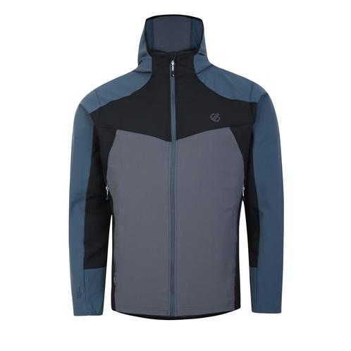 -63% Dare2b  Dare2b Heren latitudinal soft shell jas met cap, Kleding | Heren, Jassen | Zomer, Grijs, Nieuw, Verzenden