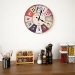 vidaXL Wandklok vintage stijl 30 cm meerkleurig, Verzenden, Nieuw