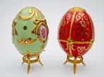 Fabergé ei - 2 Fabergé-eieren - Porselein, Antiek en Kunst