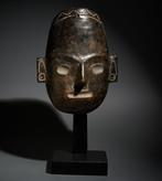Colima, Mexico, Terracotta Begrafenismasker. TL-test., Verzamelen, Mineralen en Fossielen