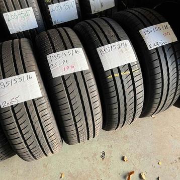 4 x Pirelli Cinturato P1 195-55-16 Zomerbanden 8,5mm beschikbaar voor biedingen