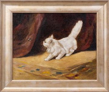 Arthur Heyer (1872-1931) - The Curious Cat beschikbaar voor biedingen