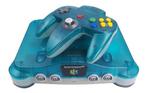 Nintendo N64 Console - Ice Blue Clear / Blauw, Spelcomputers en Games, Verzenden, Zo goed als nieuw
