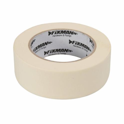 Fixman Afplaktape - Synthetisch rubber - 38 mm x 50 m - G..., Doe-het-zelf en Verbouw, Schildersmaterialen, Nieuw, Ophalen of Verzenden