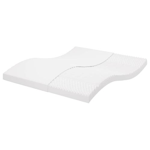 vidaXL Schuimmatras 7 zones hardheid 20 ILD 180x220 cm wit, Huis en Inrichting, Slaapkamer | Matrassen en Bedbodems, Nieuw, Verzenden