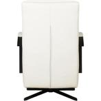 Leren Fauteuil Award - Toledo Leer Bianco - Stervoet Zwart, Huis en Inrichting, Fauteuils, Fauteuil Award - Toledo leer Bianco - Stervoet zwart past perfect in uw interieur als u woonstijl: Industrieel, Modern is.