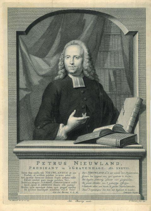 Portrait of Petrus Nieuwland, Antiek en Kunst, Kunst | Etsen en Gravures