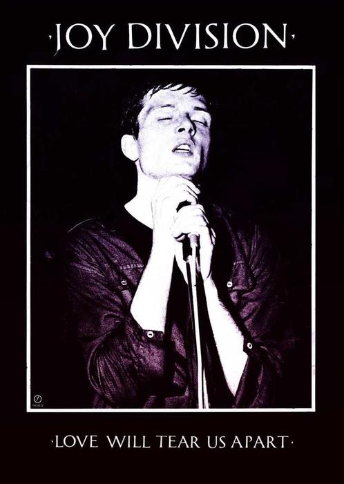 Posters - Poster Joy Division - Love Will Tear Us Apart, Verzamelen, Muziek, Artiesten en Beroemdheden, Zo goed als nieuw, Verzenden