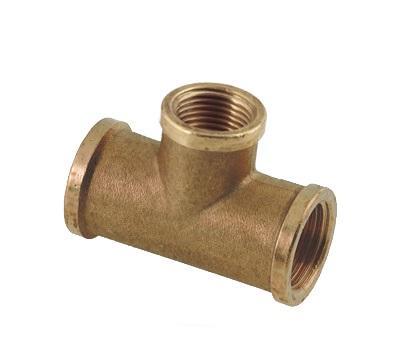 BONFIX Draad messing T-stuk 3/4 bi. x 1/2 bi. x 3/4 bi., Doe-het-zelf en Verbouw, Buizen en Afvoer, Ophalen of Verzenden