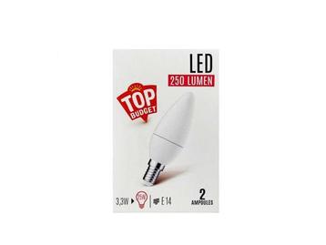 Veiling - 30x Frosted Flame LED-lamp E14 3,3 Watt 2-pack beschikbaar voor biedingen