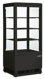SARO Mini-koelvitrine - SC 80 zwart, Verzenden, Nieuw in verpakking, Koelen en Vriezen