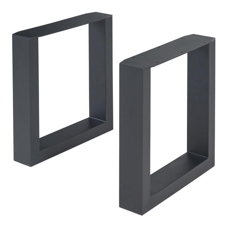 Stalen onderstel Makers set van 2 tafelpoot 43x40 cm zwart [, Huis en Inrichting, Tafelonderdelen, Verzenden
