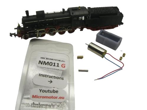micromotor NM011G ombouwset voor minitrix BR 56.11 DB, DRG, Hobby en Vrije tijd, Modeltreinen | N-Spoor, Gelijkstroom, Overige typen