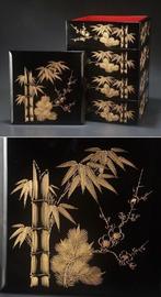 [Gratis verzending] Exquise Wajima-Nuri Jubako met, Antiek en Kunst