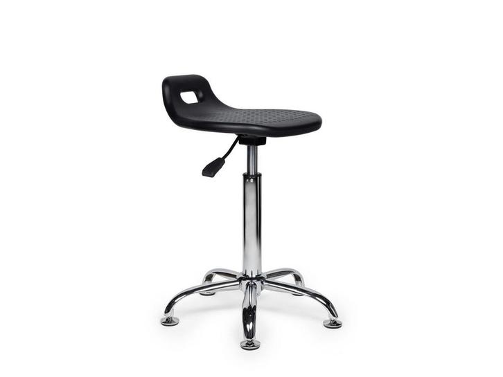 Stahulp Zwart - Standaard Zithoogte, Huis en Inrichting, Krukjes, In hoogte verstelbaar, Nieuw, Kunststof