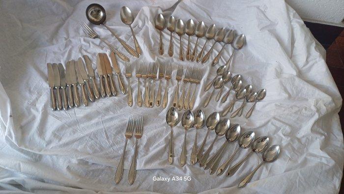 Art. Krupp Berndorf - Bestekset (55) - Verzilverd, Antiek en Kunst, Antiek | Meubels | Tafels