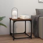 vidaXL Bijzettafel 40x40x40 cm bewerkt hout bruin eikenkleur, Minder dan 50 cm, 50 tot 100 cm, Verzenden, Nieuw