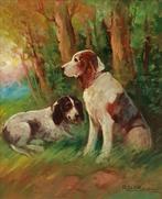 Raffaele Del Rosso (1859-1927) - Cani da caccia