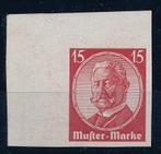 Duitse Rijk 1930 - Drukproef 15 Pf. Hindenburg onberispelijk, Gestempeld