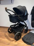 Joolz Geo3 Brilliant Black Mono/Duo Kinderwagen Complete Set, Ophalen, Zo goed als nieuw, Combiwagen, Verstelbare duwstang