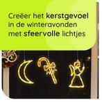 Kerstverlichting Raam Maan + Kerstbel + Kerstengel - ø18cm -, Diversen, Kerst, Verzenden, Nieuw