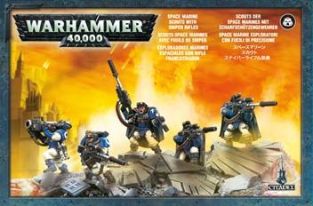 Warhammer SPACE MARINES SCOUTS WITH SNIPER RIFLES (Bordspel)