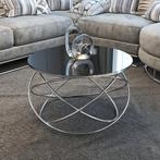Universum salontafel rond ,Zilver-gray top
