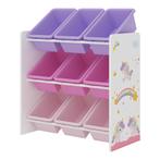 [en.casa] Kinderrek Muxía speelgoedkast 60x62x26,5 cm eenhoo, Nieuw, Verzenden