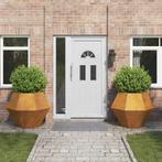 vidaXL Plantenbak 2 pcs Roestig 100 x 100 x 80 cm, 100 cm of meer, Verzenden, Nieuw, Metaal