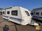 Hobby De luxe 540 ULA Met Airco Mover en Luifel 2008, Caravans en Kamperen, Caravans, Airco, Rondzit, Hobby, 2 aparte bedden