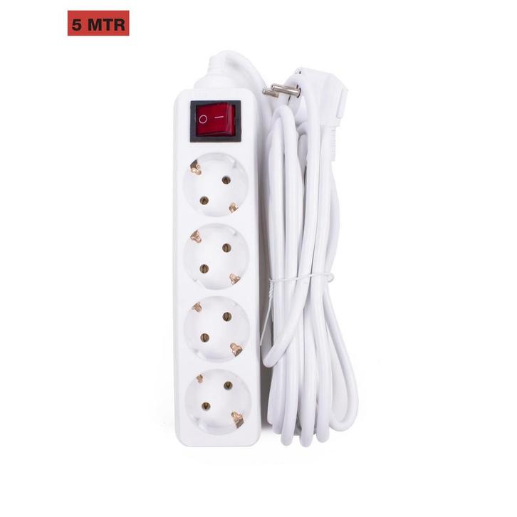 Benson Stekkerdoos - 4-voudig - 5 meter kabel - met schak..., Auto-onderdelen, Elektronica en Kabels, Nieuw, Ophalen of Verzenden